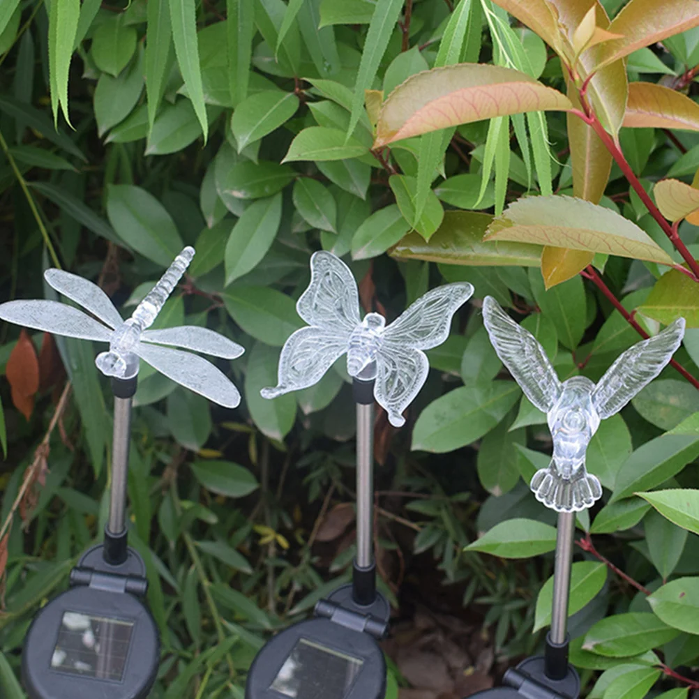 2Pcs Lights Durable ABS Plastic LED Garden Decor Lawn Pathway Lighting High Quality Outdoor Solar Lamp