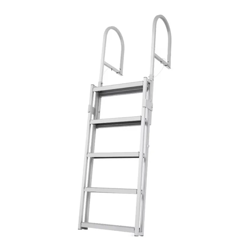 

Retractable dock ladder, aluminum sliding pontoon ladder, boat/lake/pond/boat boarding ladder