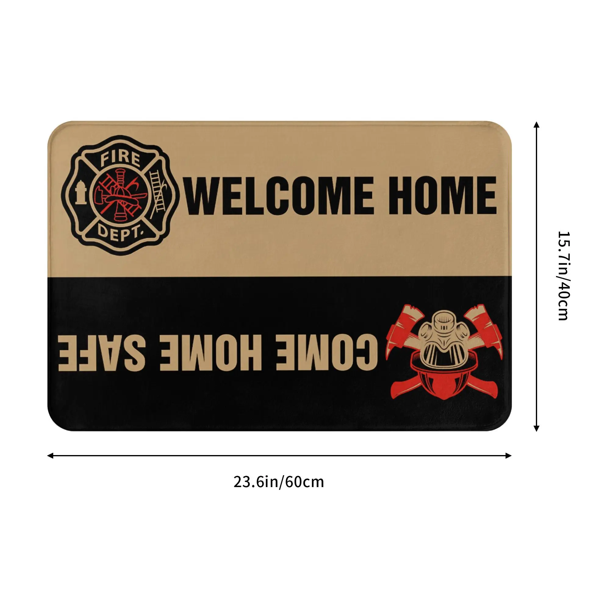 ترحيب المنزل تعال المنزل الآمن رجال الاطفاء الجبهة باب حصيرة المضادة للانزلاق في الهواء الطلق سريعة الجافة ممسحة الطابق حمام مدخل البساط السجاد