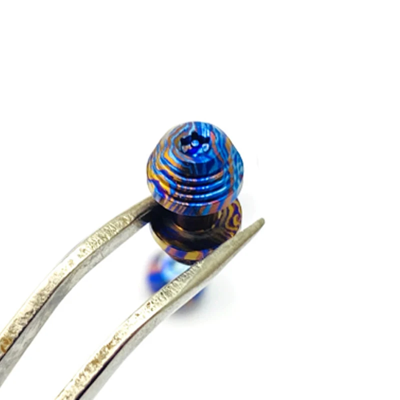 

1 шт., титановый конский материал, складной нож, шпилька с накатанной головкой, винты, кнопка для ножей Demko AD20.5, заклепки, шпильки с накатанной головкой, винты