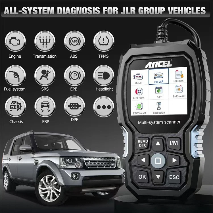 

ANCEL LD700 TPMS SRS ABS Full OBDII Modes Scanner Diagnostic OBD2 Auto Lifetime Free Updates for Land Rover JAGUAR