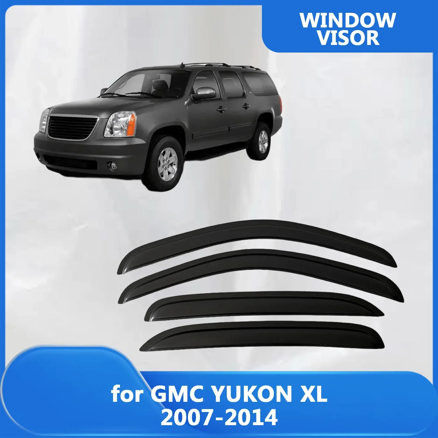 

Window Visor for GMC YUKON XL 2007 2008 2009 2010 2011 2012 2013 2014 Wind Deflectors Rain Guards Door Visor Vent Shades Rain