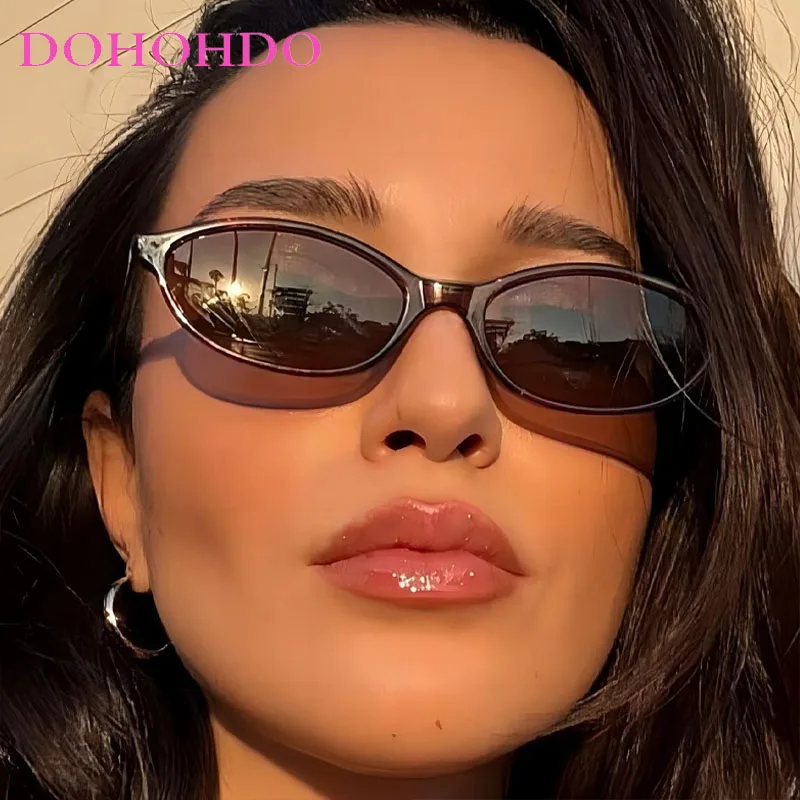 

Vintage Sexy Small Oval Frame Women Sunglasses Designer Brand Men Sun Glasses Drive Travel Trend Classic Eyeglasses UV400 Lentes