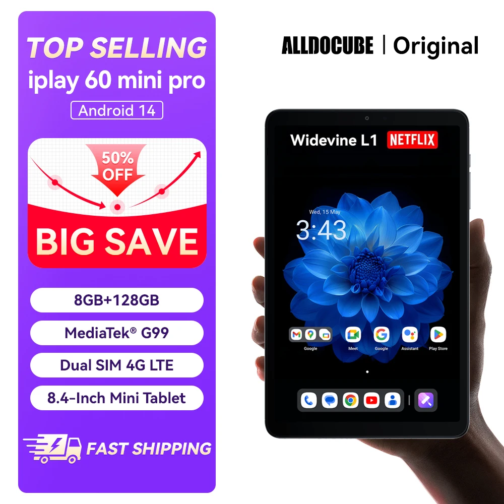 alldocube iplay 60 pro android 14 tablet 8gb de ram 128 rom dual sim pad 4g lte bateria 6050mah helio g99 01