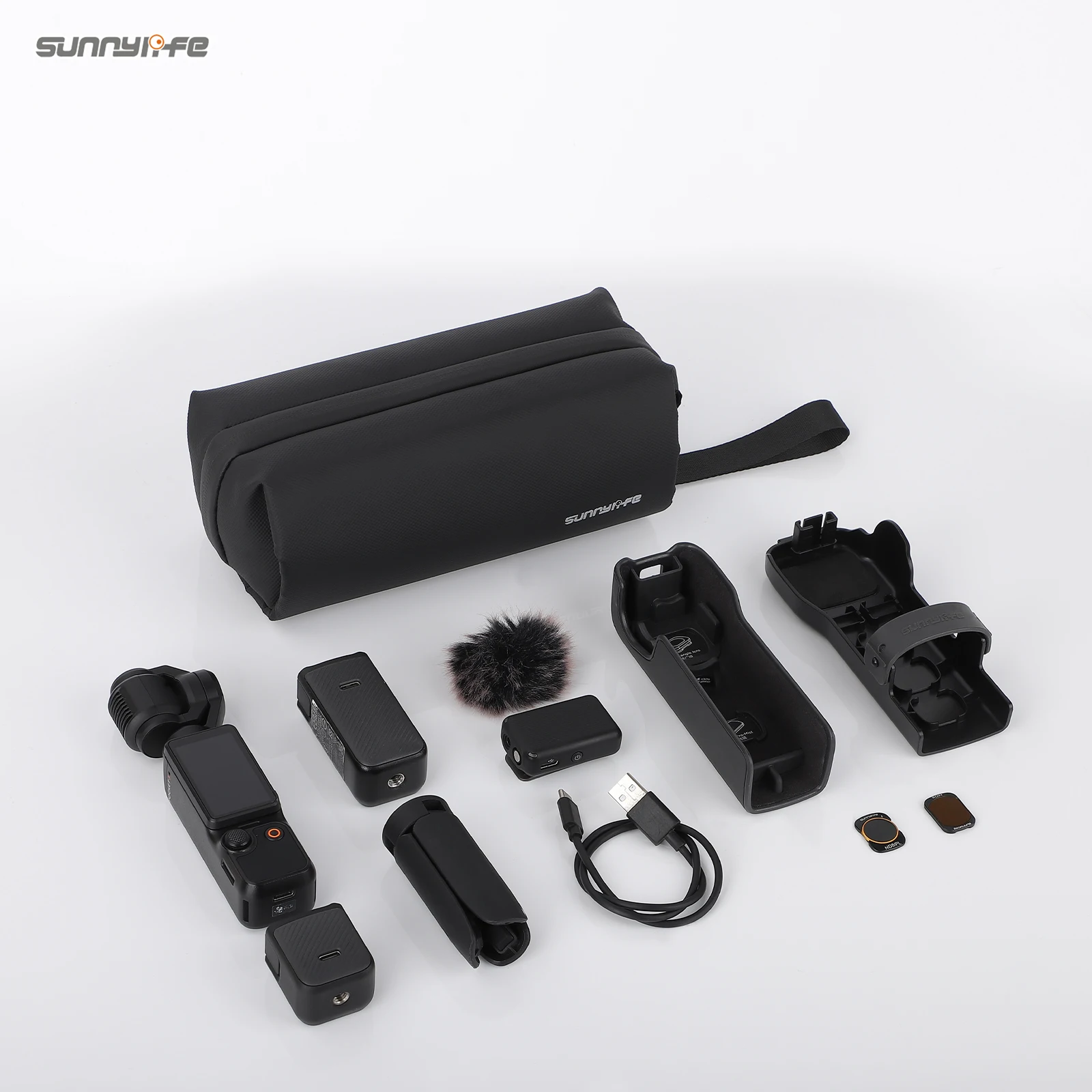 Sunnylife  Versatile Storage Bag for DJI Osmo Pocket 4/Pocket 3/Action 6 5 4 3 Crossbody Bag for Insta360 X5 X4 Accessories