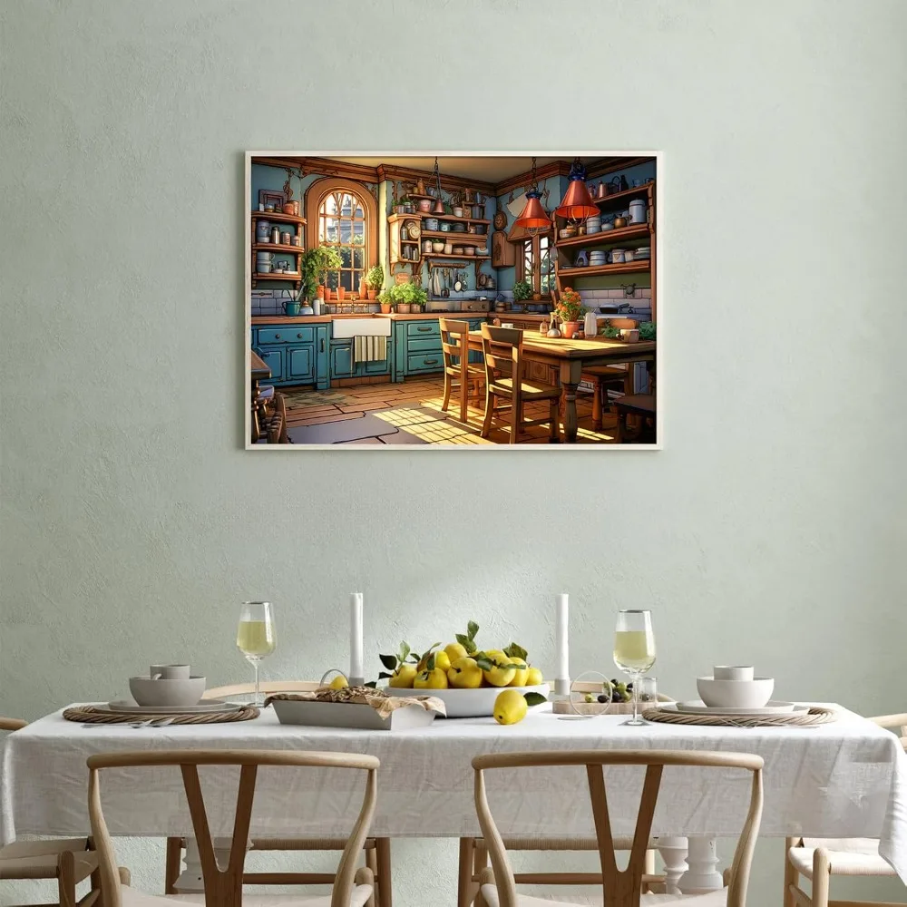 300/500/520/1000 Teile Holzpuzzle für Erwachsene, warme Küche, Landschaftspuzzles, Spiele, Familienspaß, Spielzeug, Weihnachtsgeschenk