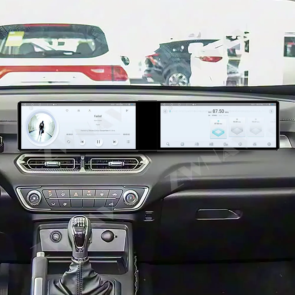 Central Multimídia Automotiva Android 13 com Tela Dupla HD Touch de 12.3 polegadas para Great Wall King Kong Cannon 2022-2025 - Acessório Interno com 