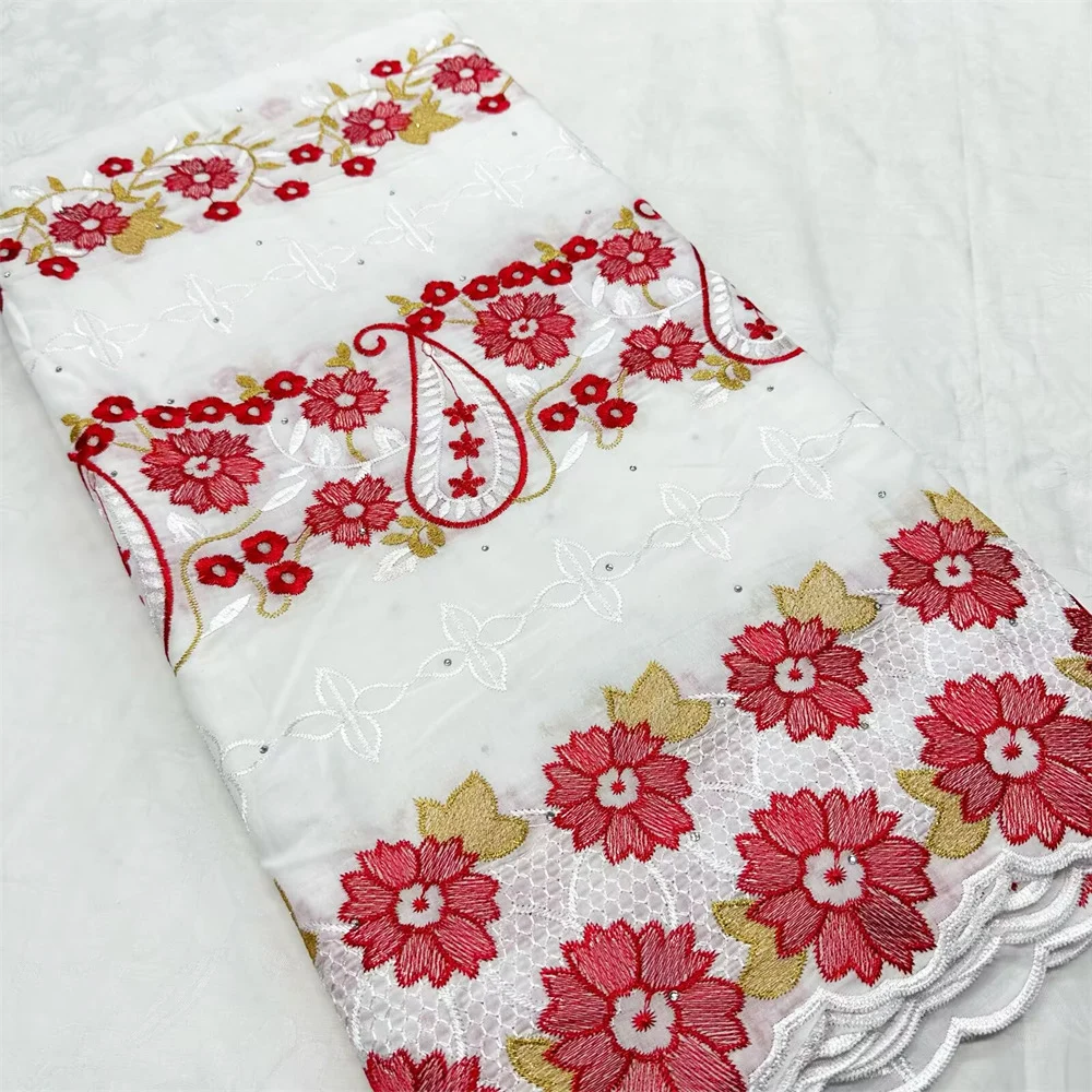 

Swiss Voile Lace In Switzerland Embroidery White Layfaya Cotton Nigerian Sewing Evening Dress High Quality Skin Healthy CT1593