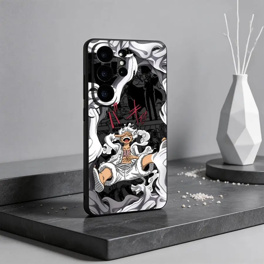 O-One Piece Luffy 5 Gear Case for Samsung Galaxy S26 Ultra Note 20 8 9 10 S26+ S20 S25+ S21 FE S10 S9 S23 S24 S25 Plus S24+
