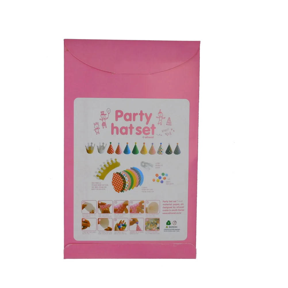 

11PCS/lot Colorful Baby Birthday Hat DIY Paper Hats Kids Birthday Wedding Christmas Supplies (Assorted Colors)
