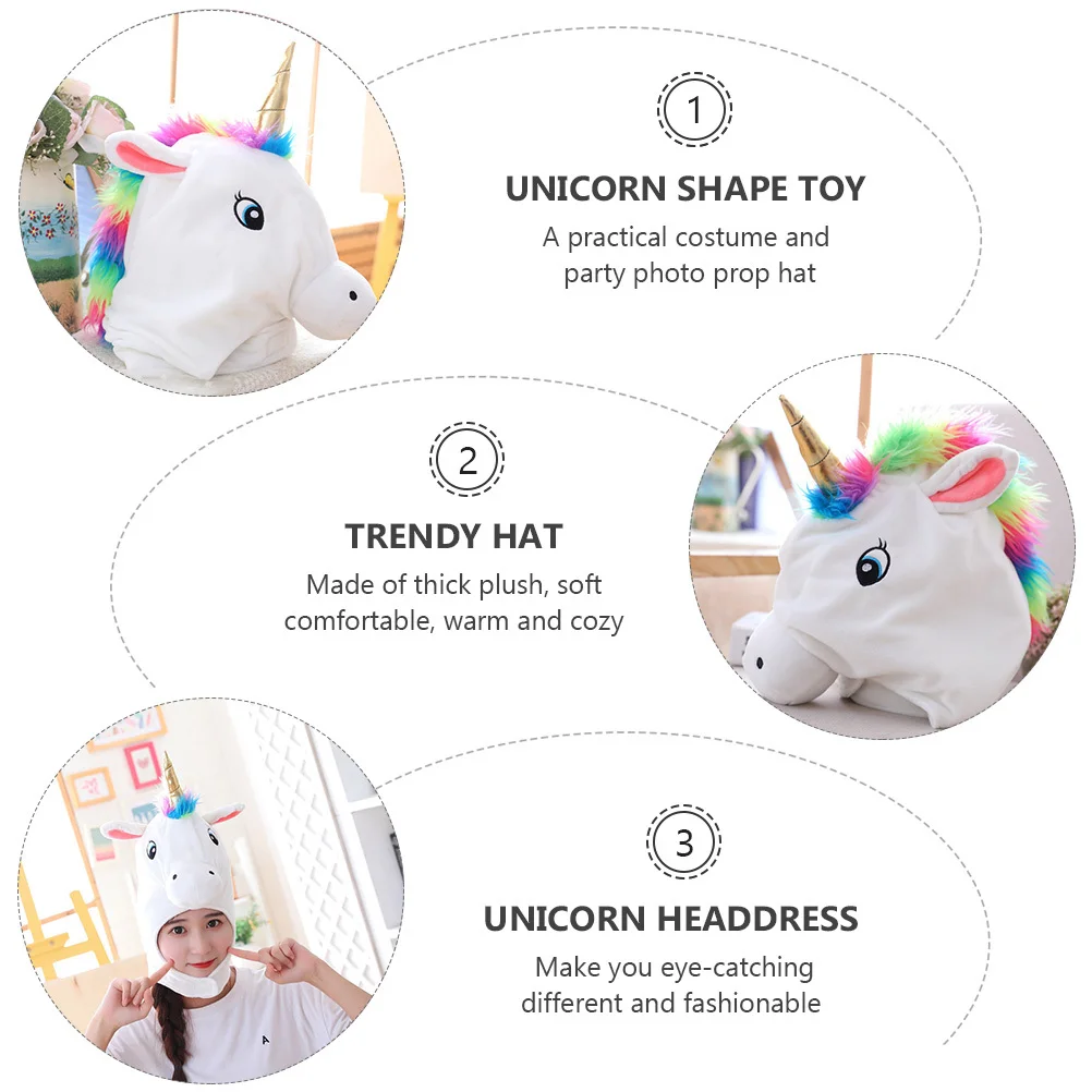Casquette licorne à la mode, 1 pièce, légère, confortable, idéale pour les séances Photo, vêtements de fête pour enfants, idée cadeau de vacances créative, mignonne
