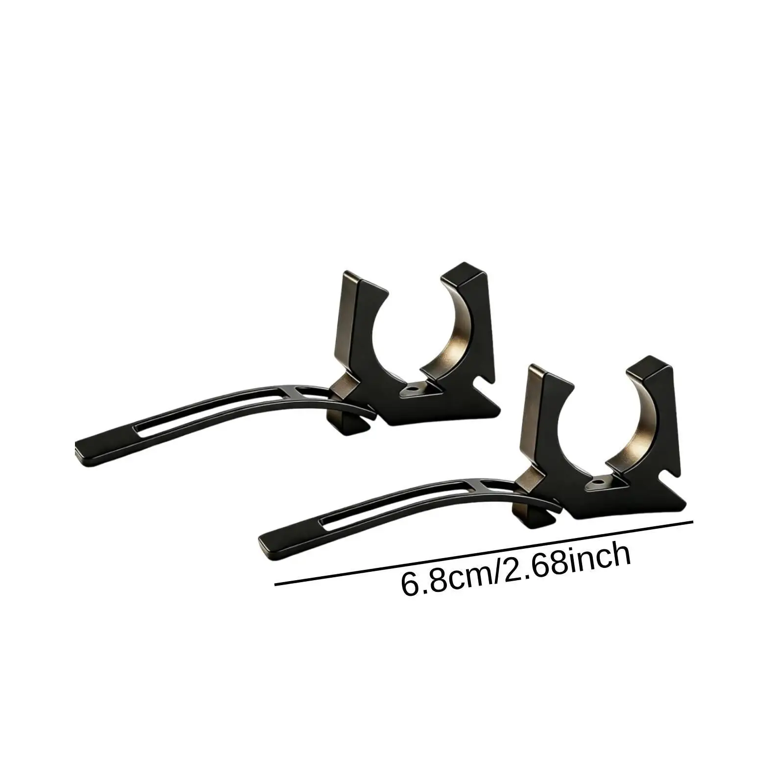 Space Saving Boat Hook Holder Spring Clips Vertical or Horizontal Mount for Kayak Paddle and Rod