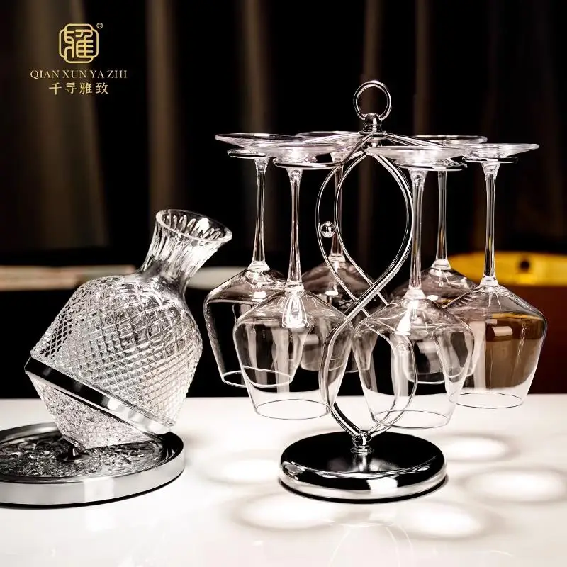 Luxury Crystal Glass Wine Cup Set for Family Dinners High Footed White Wine Glasses Hotel Quality Barware Red Wine Glasses