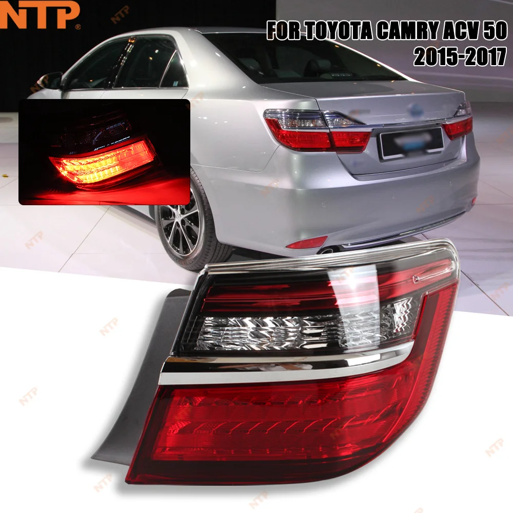 Tail Light Assembly For Toyota Camry 2015-2017 Rear Taillight Warning Light Reversing Light Direct Replacement Car Accessories