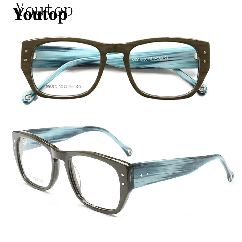 

Women Square Oversize Glasses Frames Men Optical Eyeglass Frames Vintage Retro Prescription Spectacles Blue Red Brown Eyewear