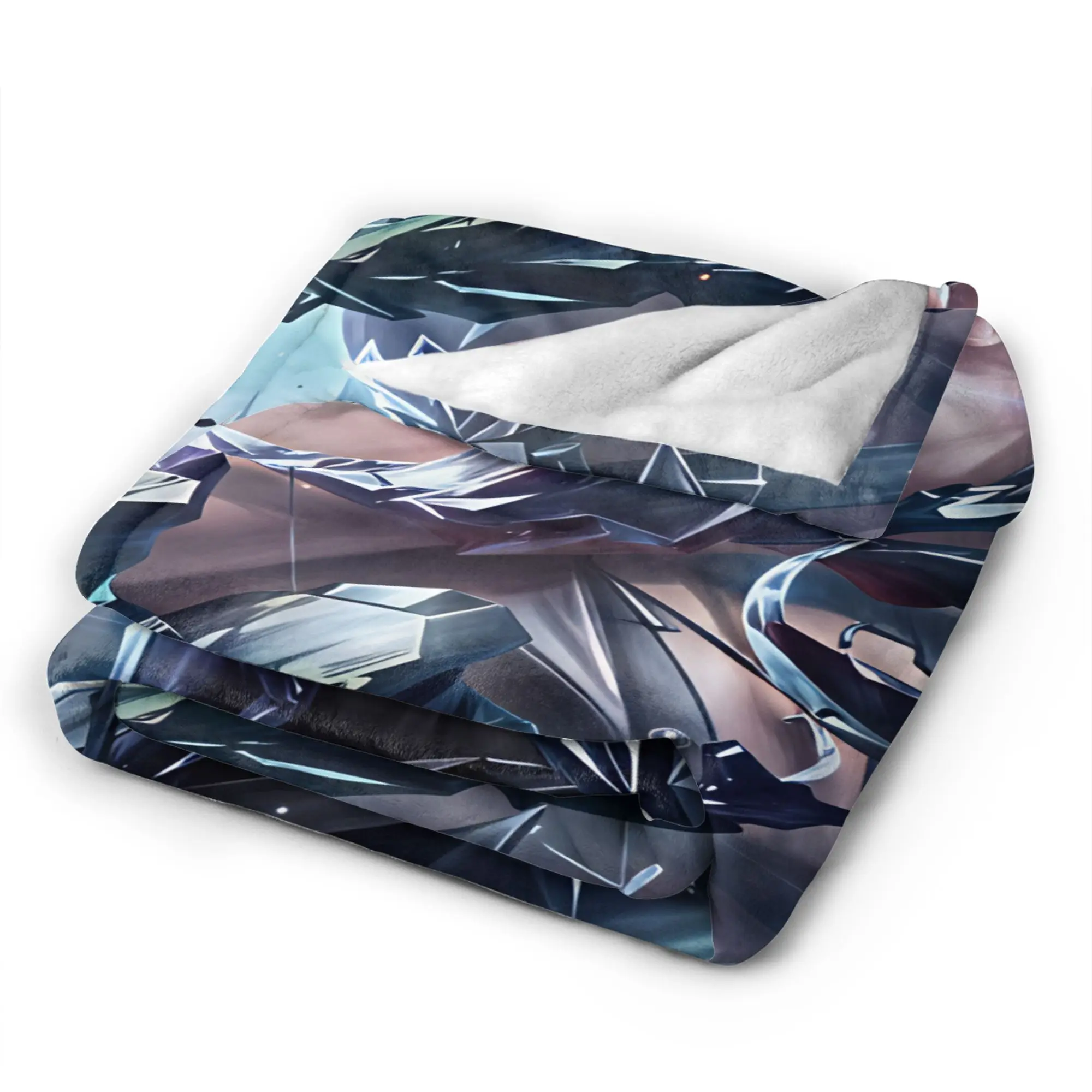 Valko Throw Blanket Comfortable Aesthetic Blanket Love and Deepspace  For Bedroom Picnic Flannel Bedspread Bed Cover