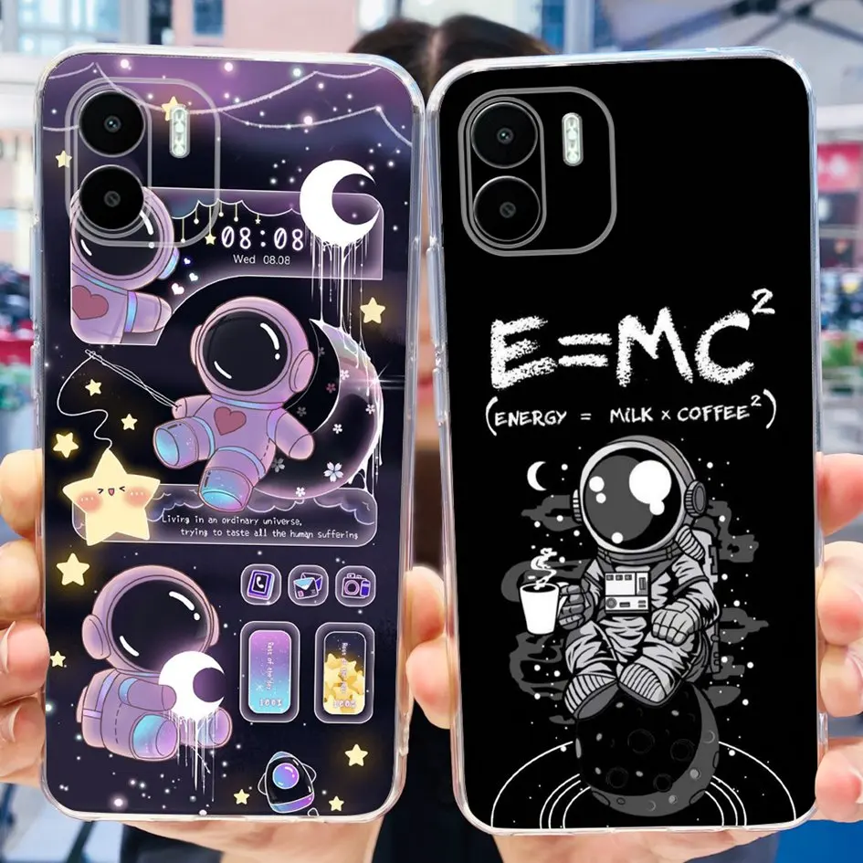 For Xiaomi Redmi A2 Case Redmi A2 Plus Cover Fashion Marble Art Painted Soft Transparent Silicone Fundas For Redmi A2 A2+ Bumper