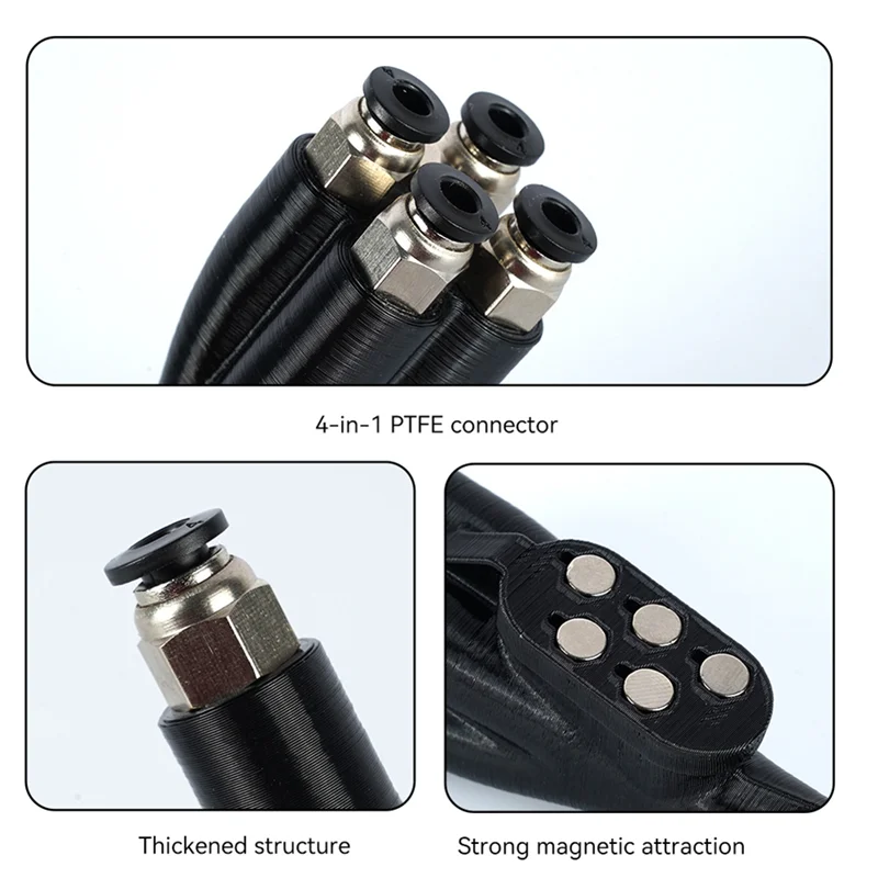 Well Made-For Bambu Lab AMS Connector 4 Feeding Multi-Color For Bambulab X1 X1C P1P P1S A1 A1min