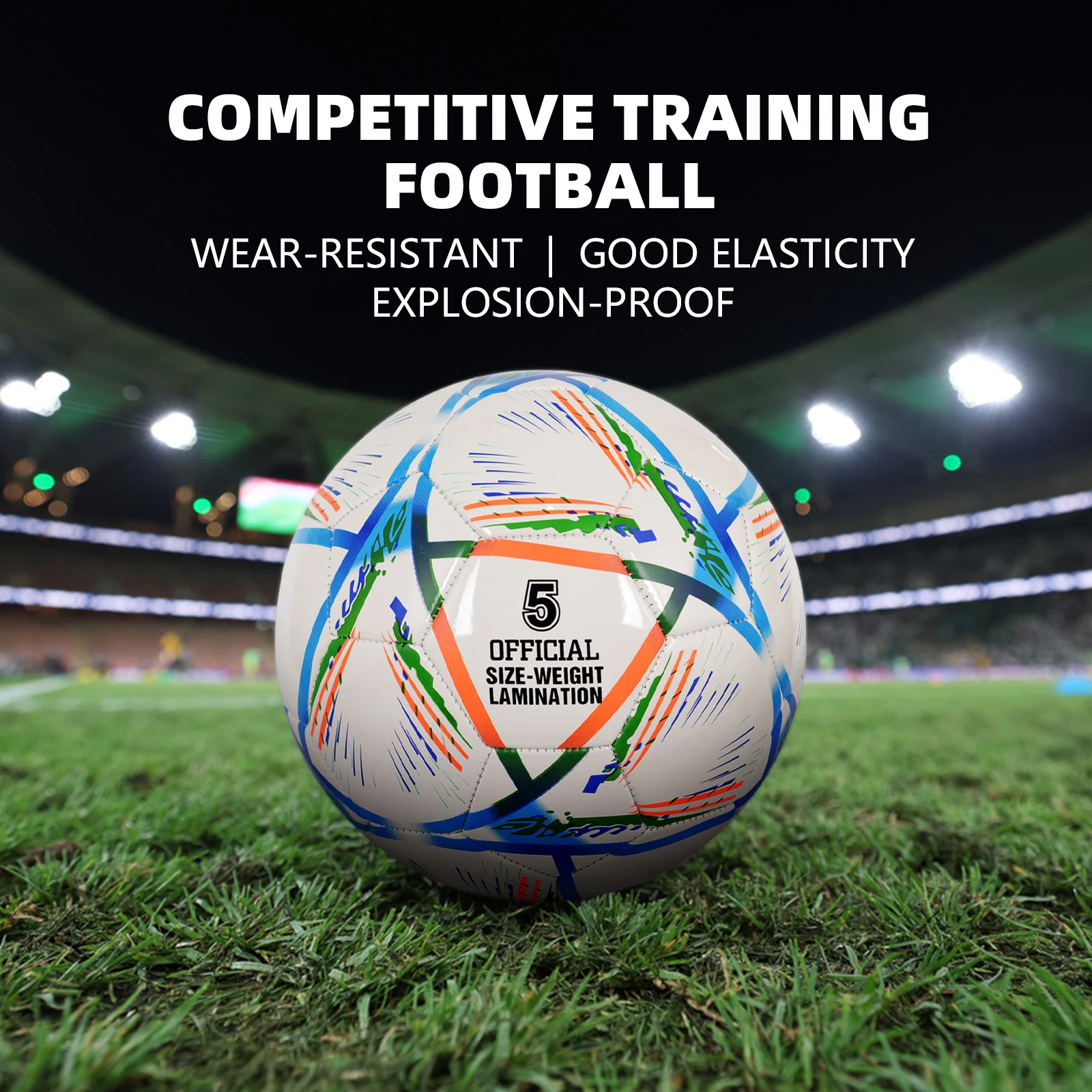 

Soccer Ball Official Size&Weight Indoor Outdoor Practice Training Gift Boy Girl Durable Football High Quality Size 5 PU Leather