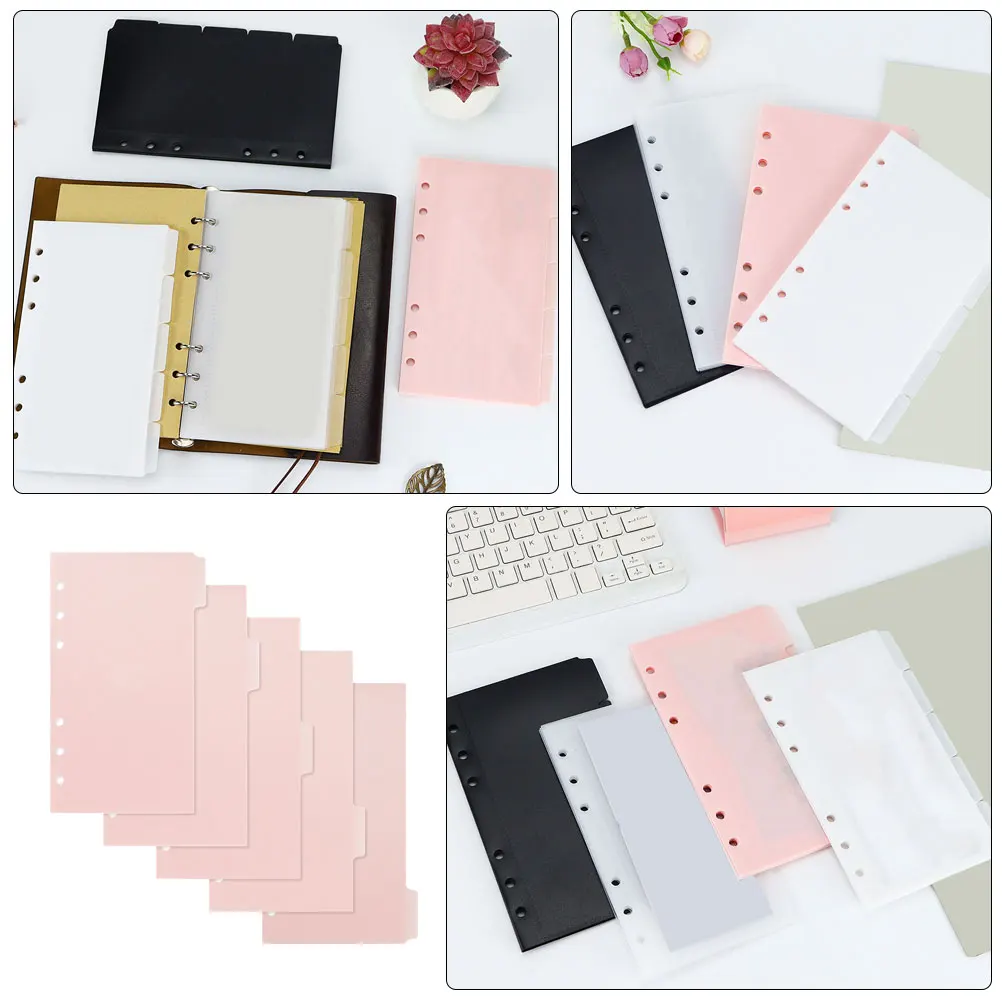 

Binder Cash Pockets Loose Leaf Bags Refill Pp Reusable Pouches Pouch Office Binder Pouches Supplies Notebook Folder