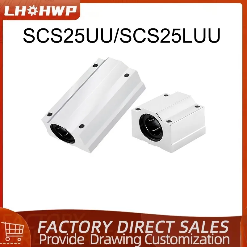 

1pc SCS25UU Or SCS25LUU 25mm Linear Ball Bearing Block Router Linear Unit Linear Shaft 3D Printer Parts