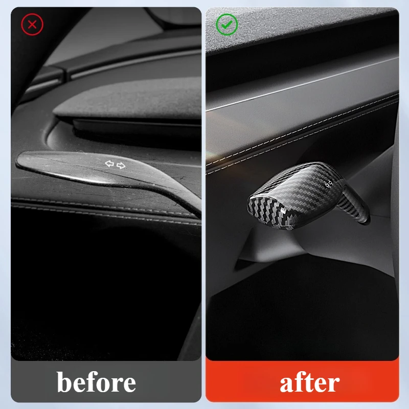 For Tesla Model Y Highland Shift Lever Cover Interior Pocket Gear Handle Decorative Patch Accessories Accesorios Para Auto Tools