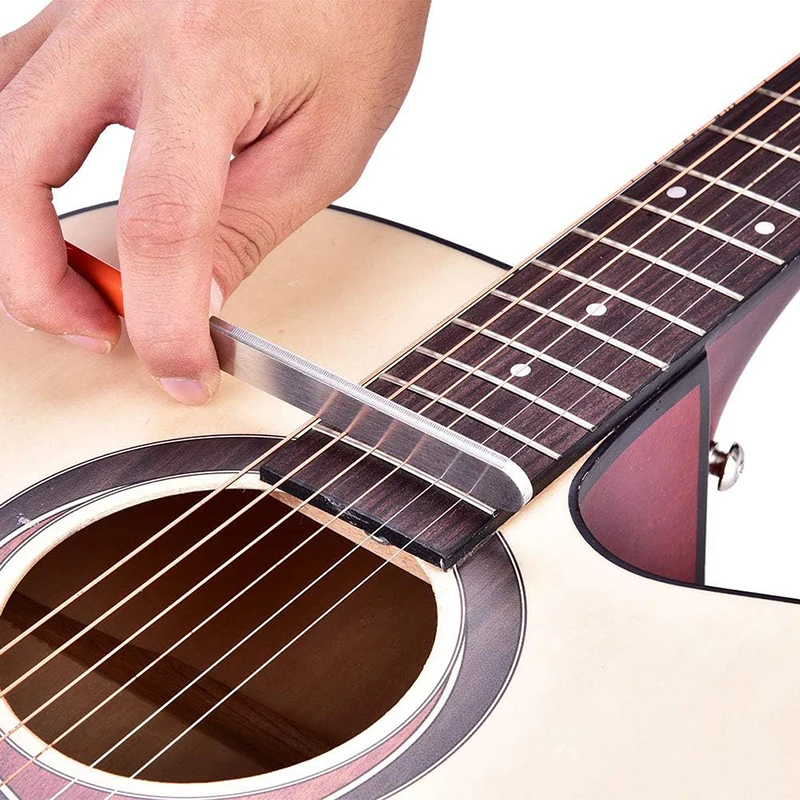 Fret End Dressing File Stainless Steel Guitar Fret Dressing Tool Lightweight for Electric Acoustic Bass Guitars Accessories