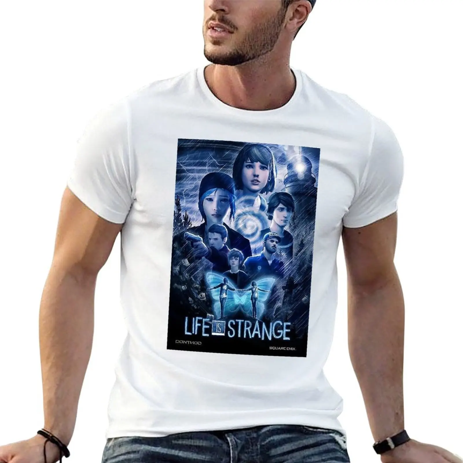 Life is strange movie poster T-shirt cute tops korean fashion aesthetic clothes kawaii clothes T-shirts for men cotton