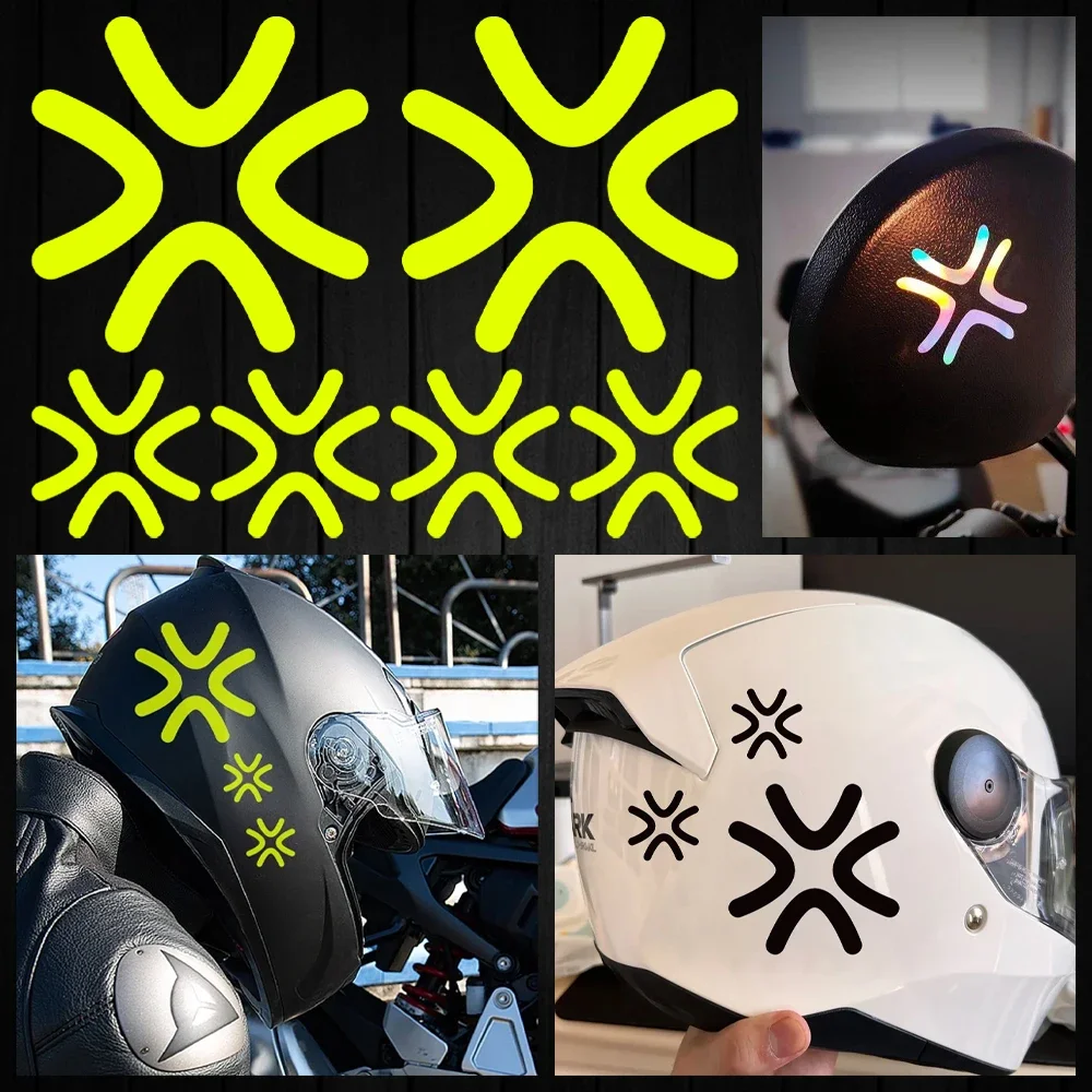 1SET Multicolor Abstract Cross Pattern Stickers, Waterproof Vinyl Decals for Motorcycle & Car Tuning