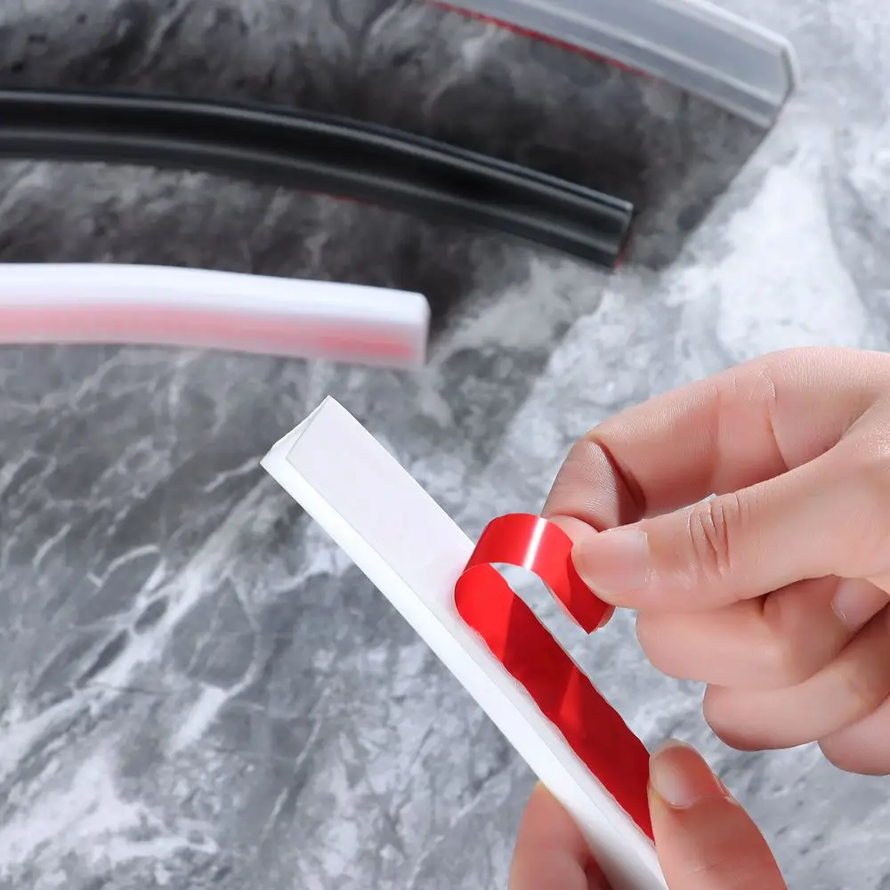 Flood Barrier Shower Dam แห้งและเปียกแถบยึดน้ําประตูด้านล่างแถบปิดผนึก Self-Adhesive Water Stopper