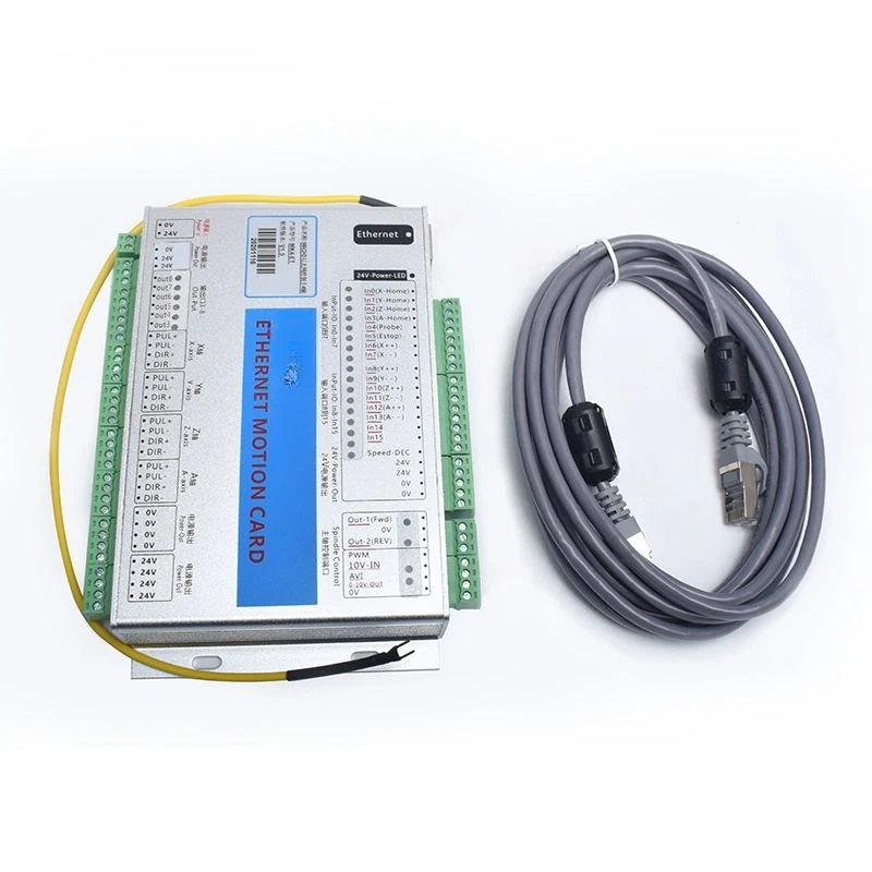 Ethernet Breakout Board 3 4 6-Axis CNC Motion Control Card Controller for Stepper Motor/Servo Motor Lathe Engraving