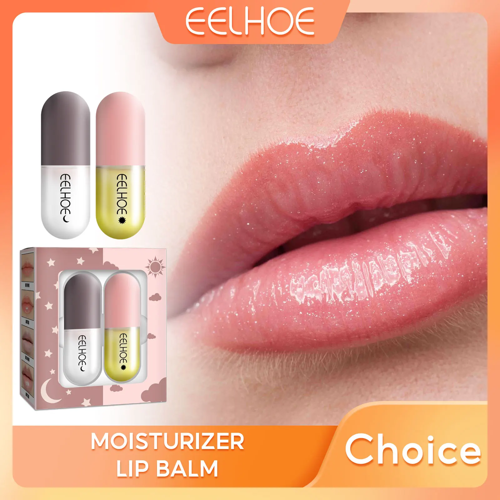 

EELHOE Lip Balm Moisturizing Anti Cracking Lip Hydrating Long Lasting Anti-drying Repair Lip Lines Increase Elasticity Lipstick