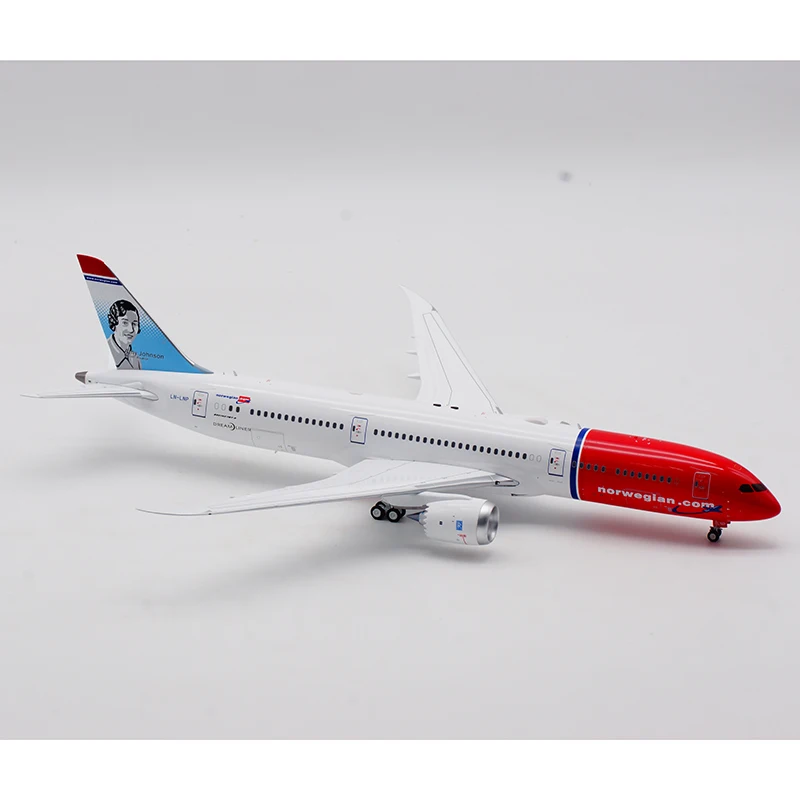 IF789DY1021 سبيكة تحصيل طائرة هدية تدفق 1:200 الهواء النرويجي "DreamLiner" بوينغ B787-9 دييكاست نموذج طائرة LN-LNP #4