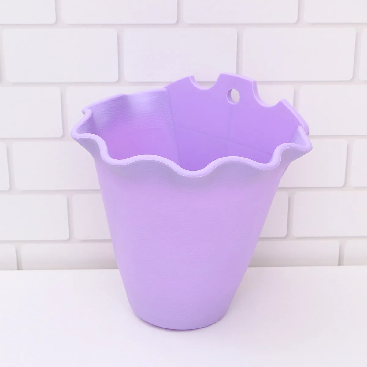 Plastic Wall Hanging Flower Pot with Hook for Easy Mounting Space Saving Multi Tier Stackable Planter Ideal for Succulents