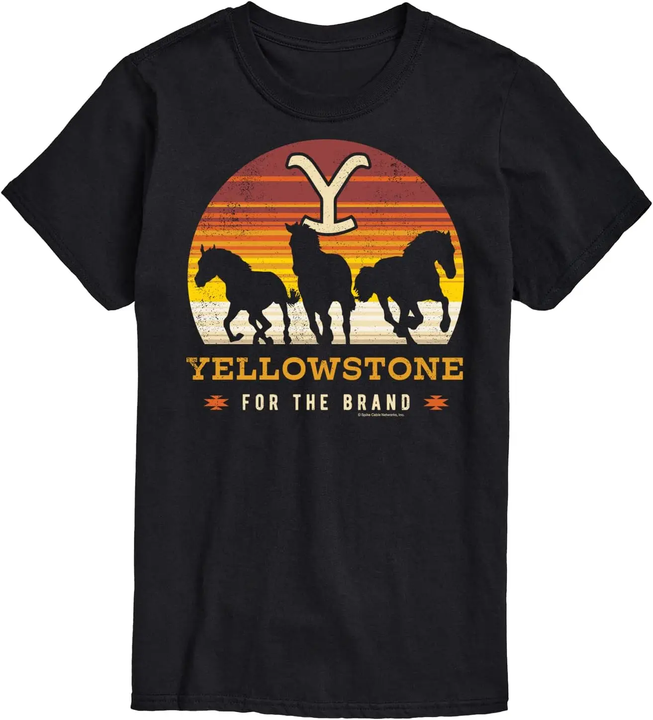 HYBRID APPAREL - Yellowstone - Wild Horses - Men's Short Sleeve Graphic T-Shirt