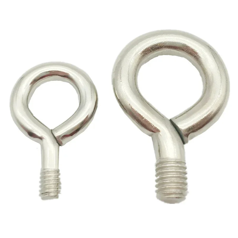 

25pcs M3 M4 M5 M6 M8 M10 Lifting Bolt Eye Hook Bolt Steel Lifting Parts Accessory with Male Threaded Closed Hook Hanging Mag