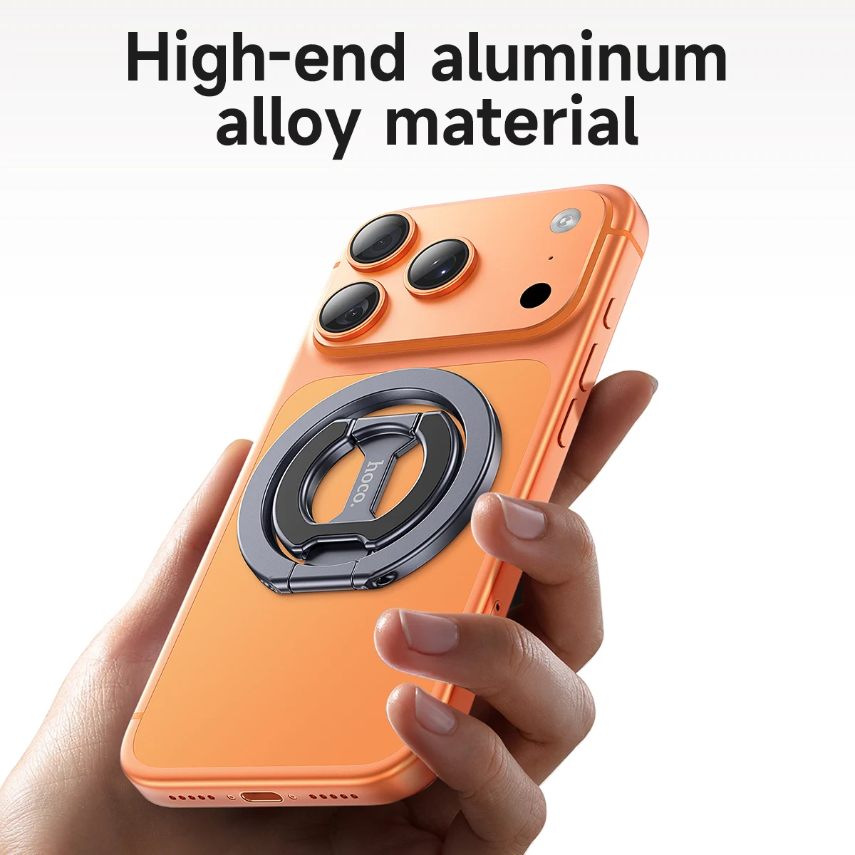 HOCO Magnetic Phone Ring Holder Removable Grip Kickstand N52 Compatible with iPhone MagSafe Samsung Xiaomi Mobile Phone Bracket view 4