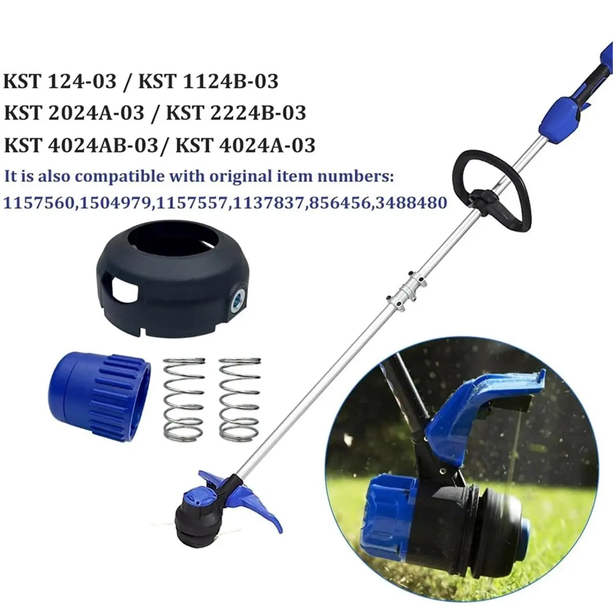 2026 New For KLS124-03 Trimmer Replacement Cover Cap for 24V Max 2224B-03 2024A-03 4024A-03 String Trimmer