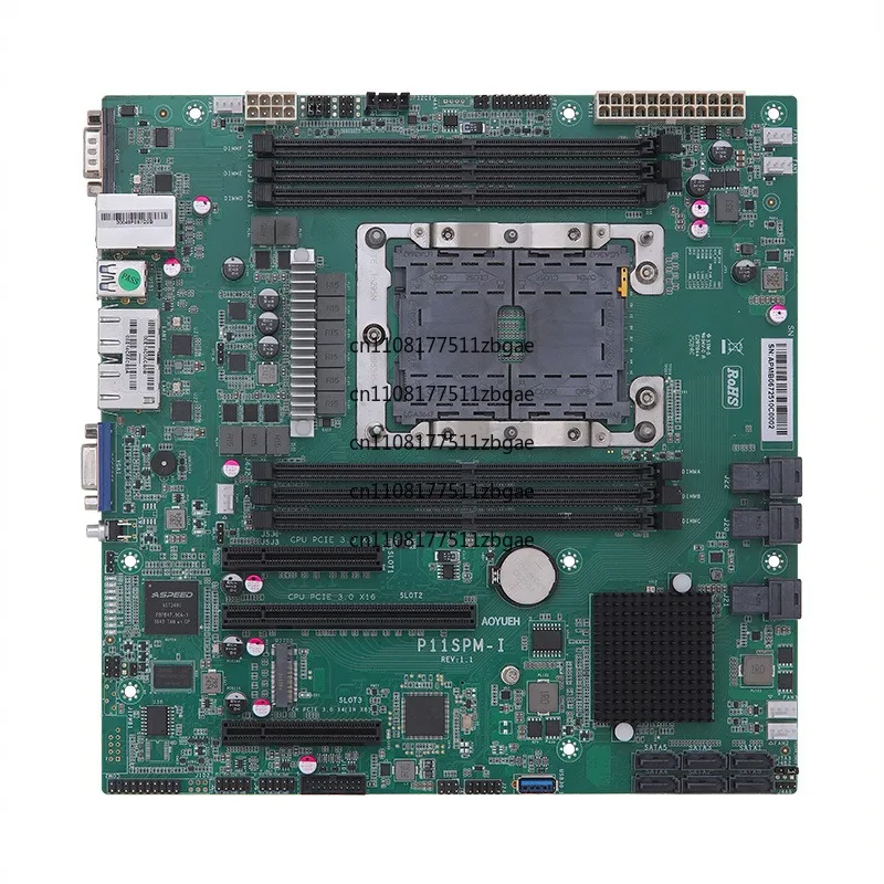 Quad Channel DDR4 Memory HDMI VGA P11SPM-I Server Motherboard Supports M.2 NVMe Onboard Dual 2.5G Gigabit M-ATX Version