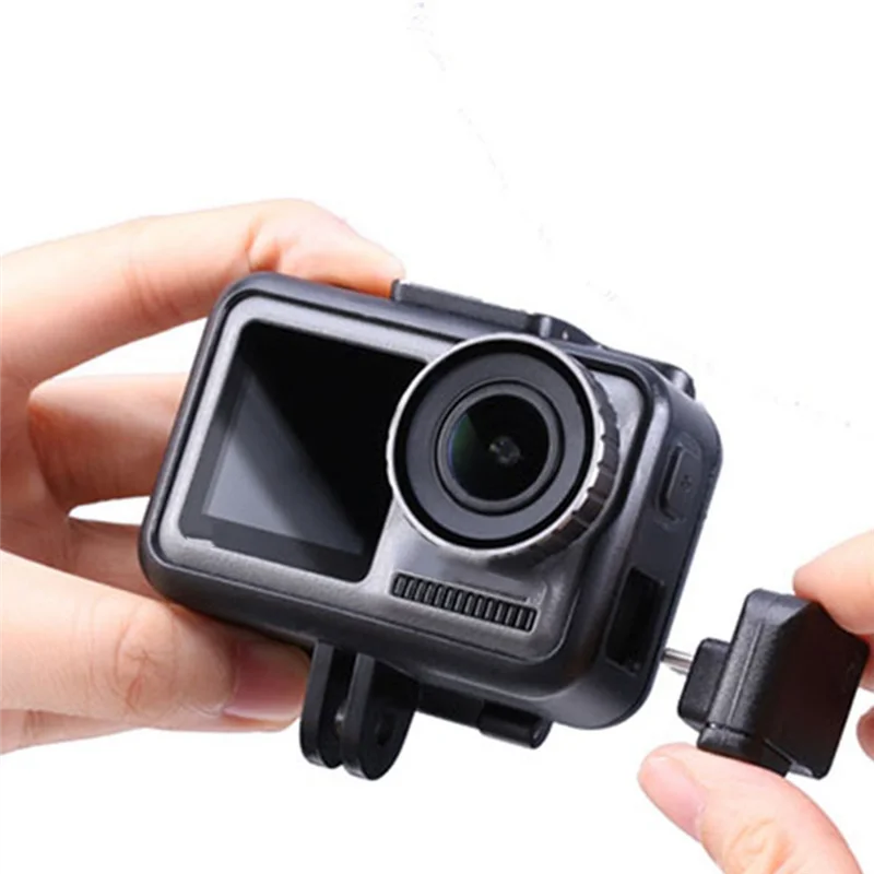 محول ميكروفون B27B محول ميكروفون DJI Osmo Action يعزز جودة الصوت أثناء الشحن المزدوج 3.5 مم USB-C