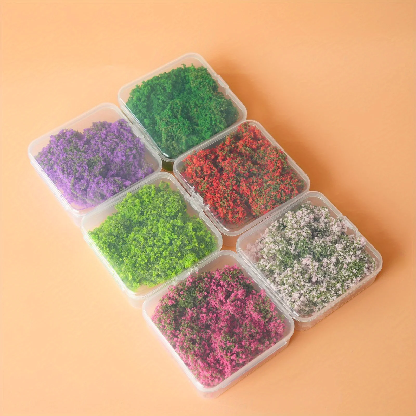 1 Box Miniaturmodell Bunte Blumenranken, Simulationsranke mit Aufbewahrungsbox für DIY Mini Modell Garten Architektur Landschaft – Detail 7