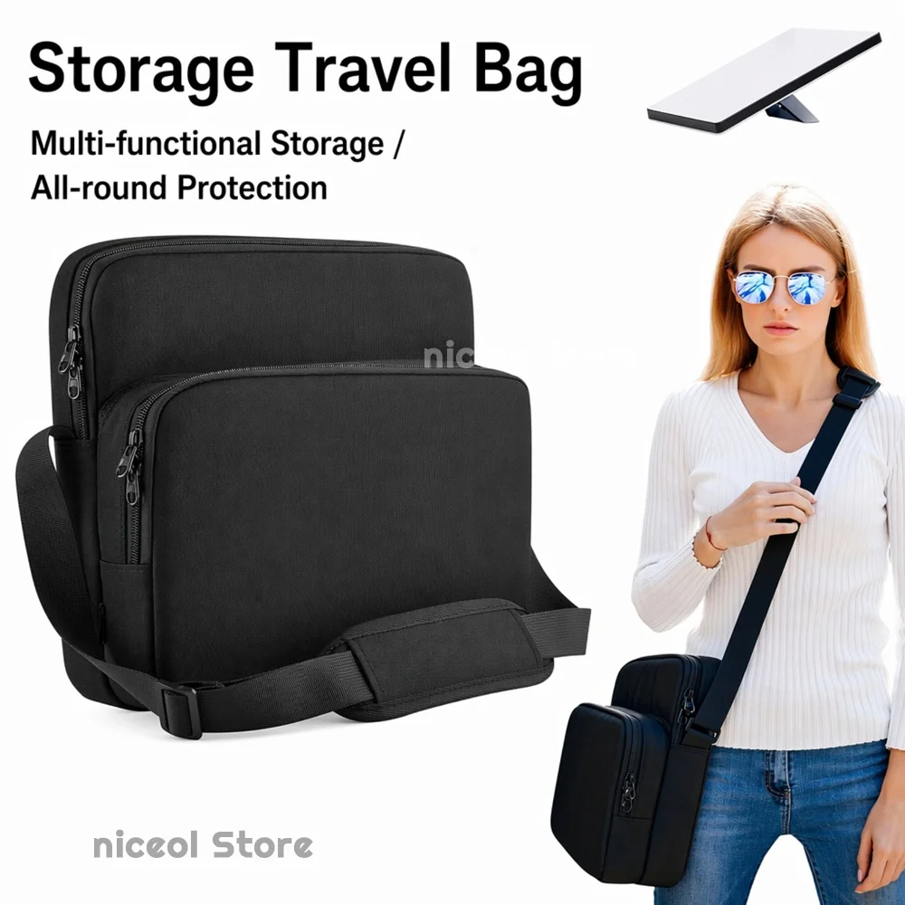 For Starlink Mini Router Case 900D Nylon Outdoor Carry Bag Dual Pocket Adjustable Strap 5mm Padding