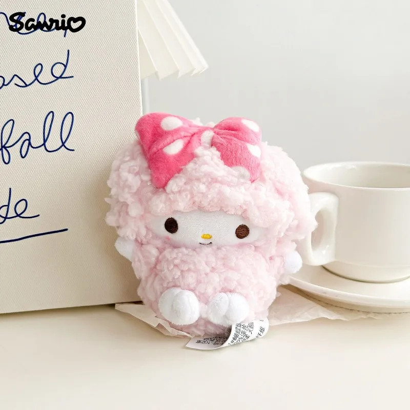 Sanrio My Sweet Piano Plush Doll Pendant Lamb Keychain Cute Cartoon Doll Pendant Wallet Accessories Toy Girl Birthday Gift
