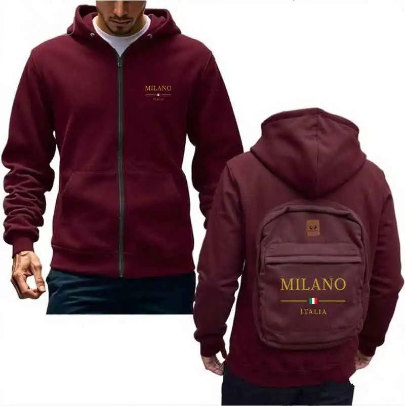 حقيبة ظهر منتج جديدة فضفاضة للخريف والشتاء متكاملة مع هوديس كاجوال عصرية للرجال والنساء