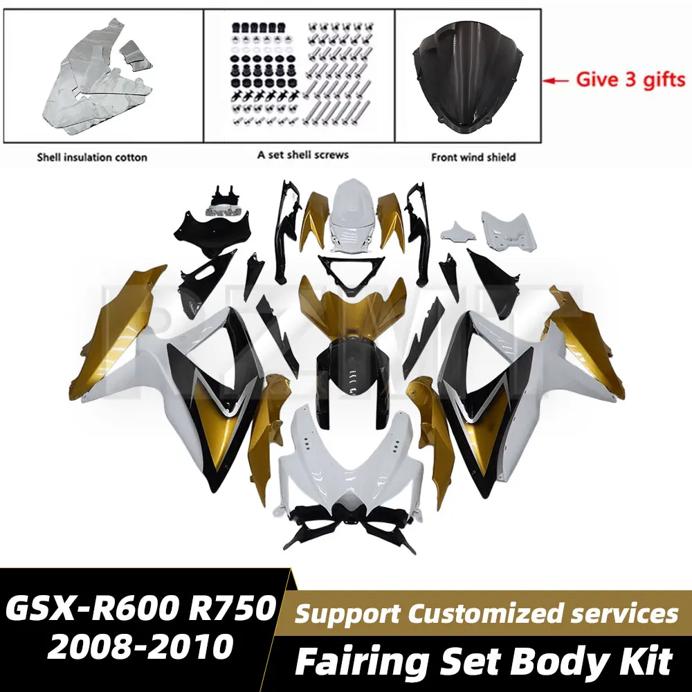 

Комплект обтекателей для мотоцикла, пластиковый комплект для Suzuki GSX-R600 R750 2008-2010 K8 K9 K10, аксессуары, литьевой кузов S0608-104a