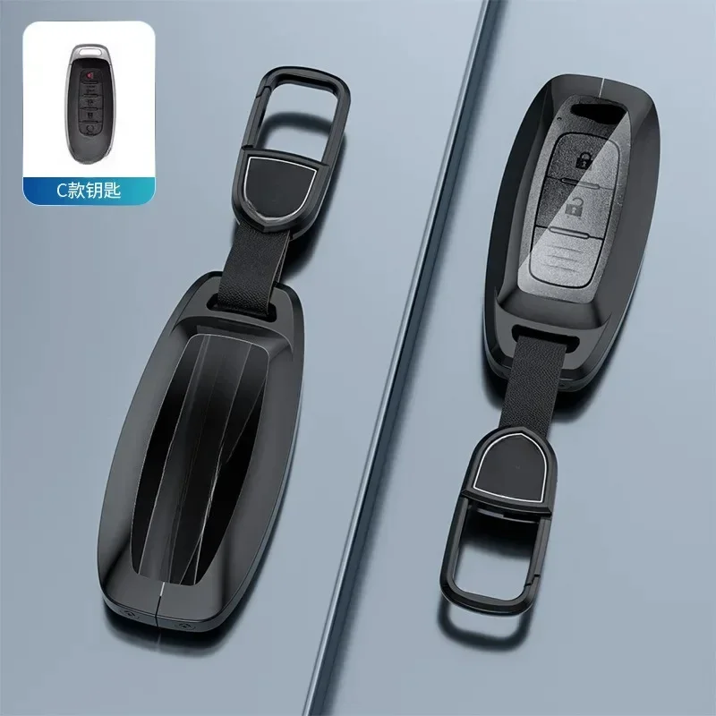 

For Nissan Sentra/Altima/Rogue/Pathfinder/Kicks/Armada Zinc Alloy Car Remote Key Case Cover Shell Keychain Accessories