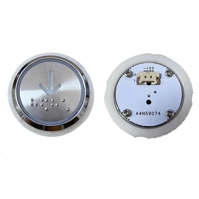 Botão de Elevador sem Braille Botões Redondos Acessórios Vermelhos Azuis e Brancos A4j59073 A4n59074 Pcs