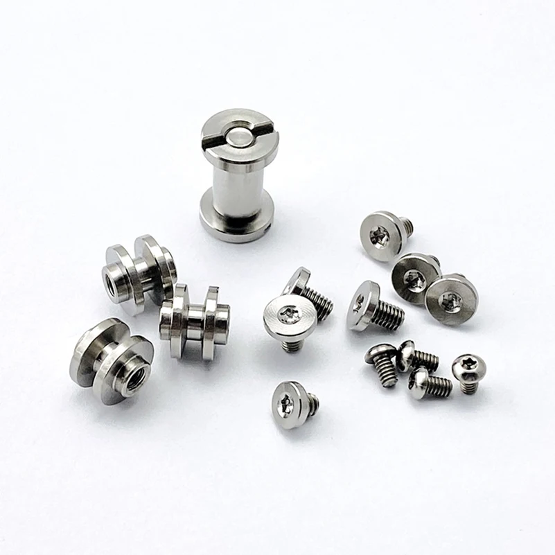 Full Set of Titanium Alloy Knife Handle Screws Spindle Rivets For Rick Hinderer EK EKLIPSE 3.5