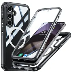2025 Magnetic Three-proof Case For Samsung Galaxy S24 FE Wireless Charger Seal Cover Anti-knock Cases For Samsung Galaxy S24FE