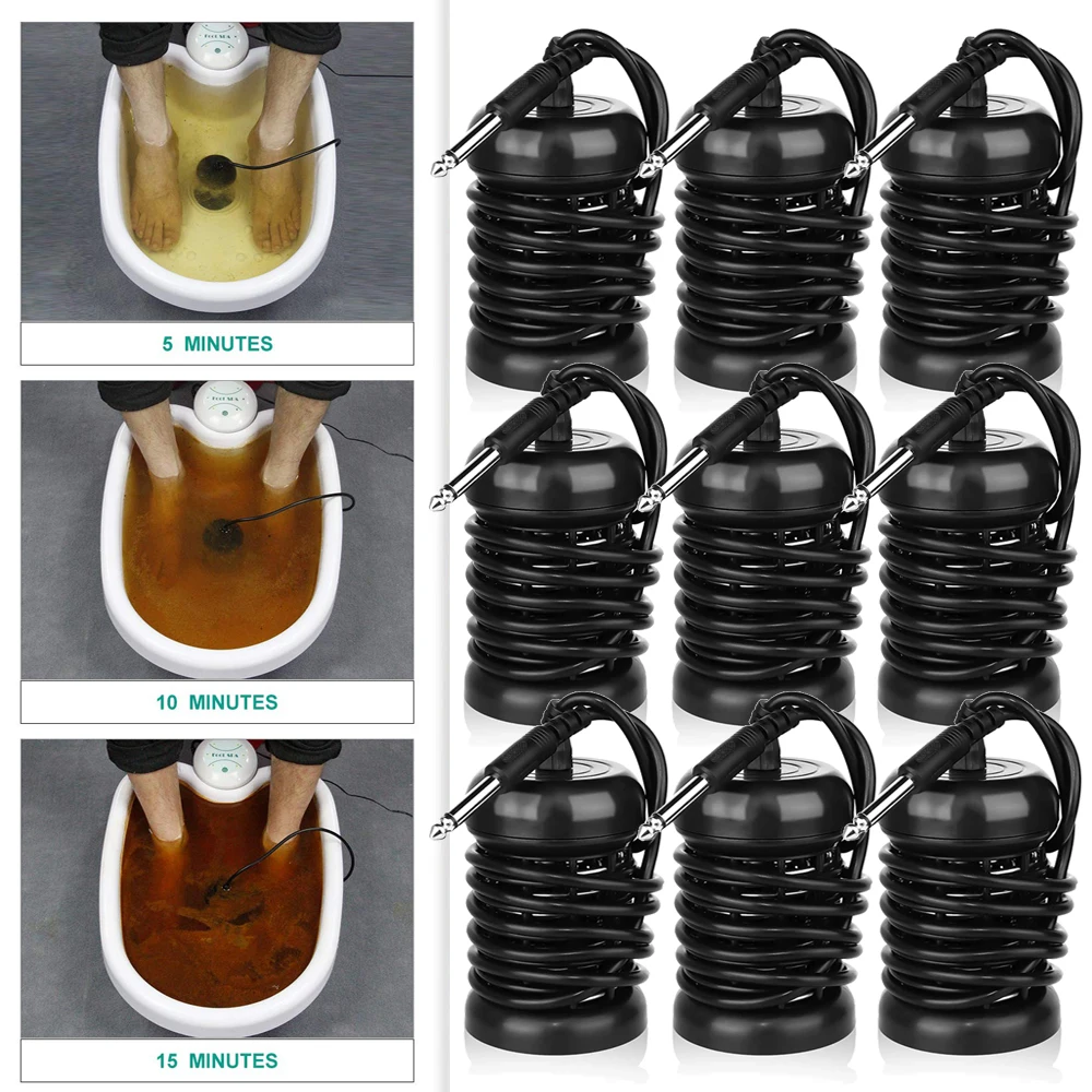 

1/6PCS Spa Foot Bath Ion Head Detox Ionic Arrays Foots Long Lasting Cleanse Ionic Aqua Cell Pedicure Healthy Care Relief Relaxed